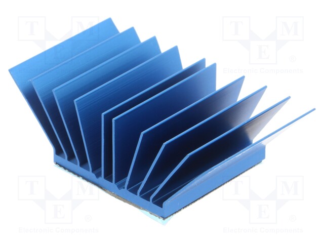 Heatsink: extruded; grilled; BGA; blue; L: 31mm; W: 54.94mm; H: 17.5mm