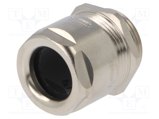 Cable gland; M25; IP68; Mat: brass; Body plating: nickel