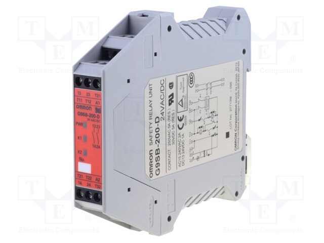 Module: safety relay; Series: G9SB; 24VDC; 24VAC; IN: 1; -25÷55°C