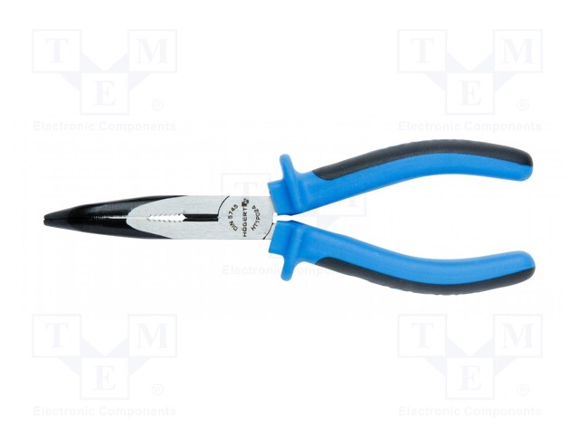 Pliers; curved,universal,elongated; 200mm