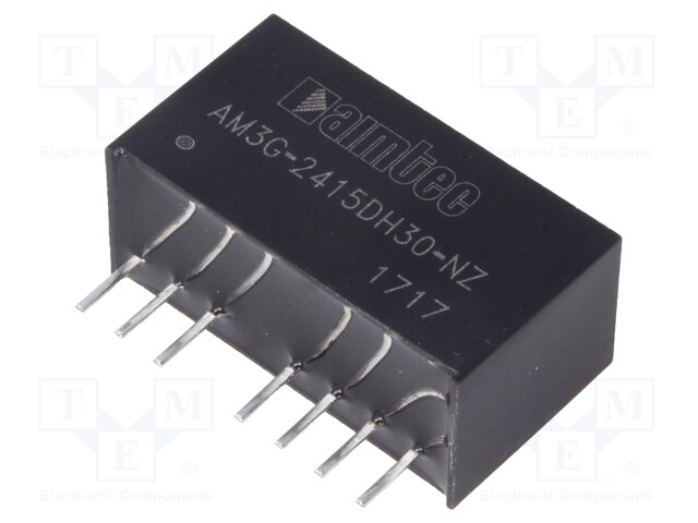 Converter: DC/DC; 3W; Uin: 18÷36V; Uout: 15VDC; Uout2: -15VDC; SIP8