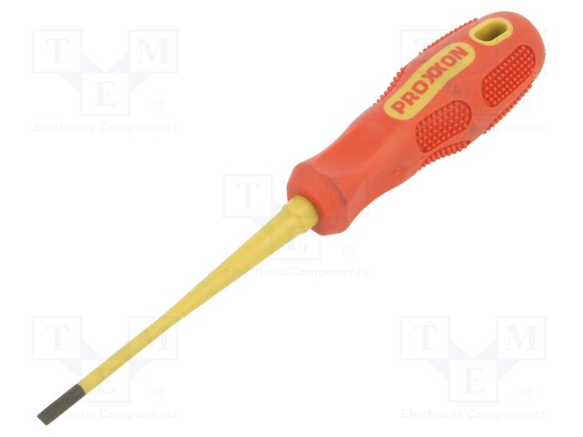 Screwdriver; slot; insulated; 4,0x0,8mm; Blade length: 100mm