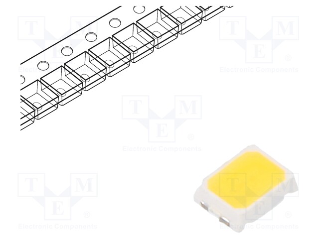 LED; SMD; PLCC2,2216; white warm; 3÷9lm; 2700-3225K; 70; 120°; 20mA