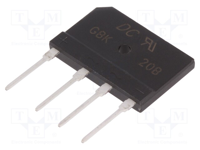 Single-phase bridge rectifier; Urmax: 100V; If: 3.6A; Ifsm: 260A