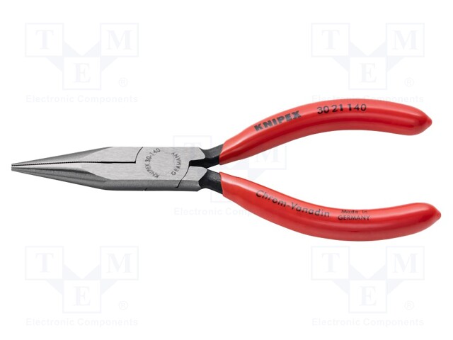 Pliers; flat,elongated; 140mm