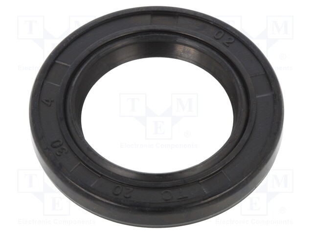 Oil seal; NBR; D: 4mm; -40÷100°C; Shore hardness: 70; Øhole: 30mm