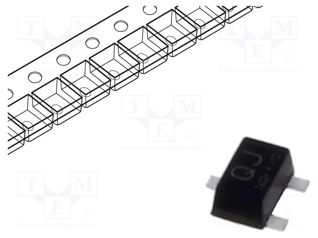 Transistor: N-MOSFET; unipolar; 50V; 200mA; Idm: 0.8A; 150mW