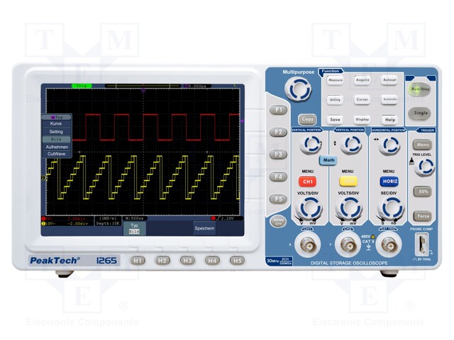 Oscilloscope: digital; Channels: 2; ≤30MHz; 125Msps; 10kpts; 0÷40°C