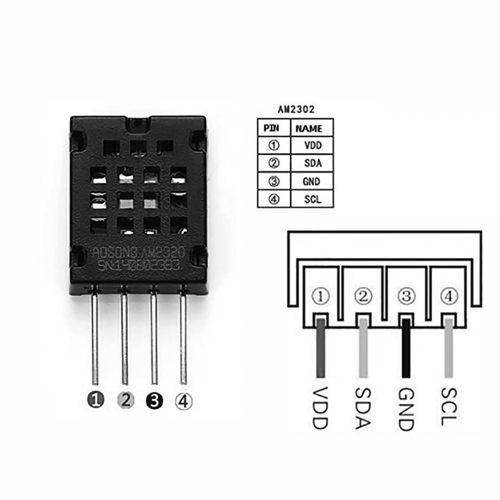 Sensor: atmospheric; 3.1÷5.5VDC; I2C; AM2320; Application: ARDUINO