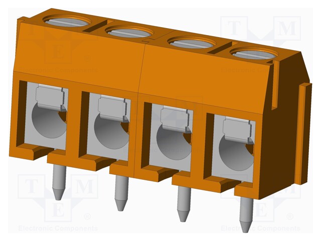 Connector: PCB terminal block; terminal; Plating: tinned; on PCBs