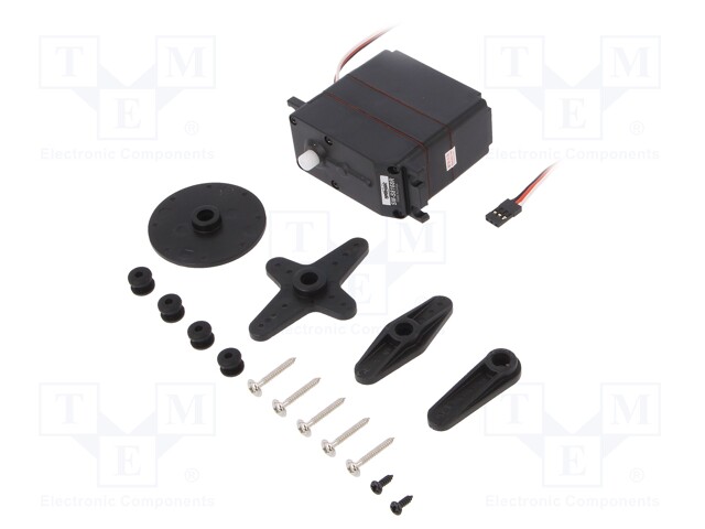 Motor: servo; 4.8÷6VDC; giant scale; analogue; 160g; metal; 360°