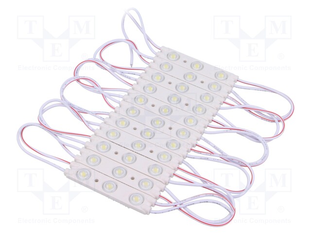 LED; white; 1.2W; 6500K; 120lm; IP67; 160°; No.of diodes: 3; -25÷55°C