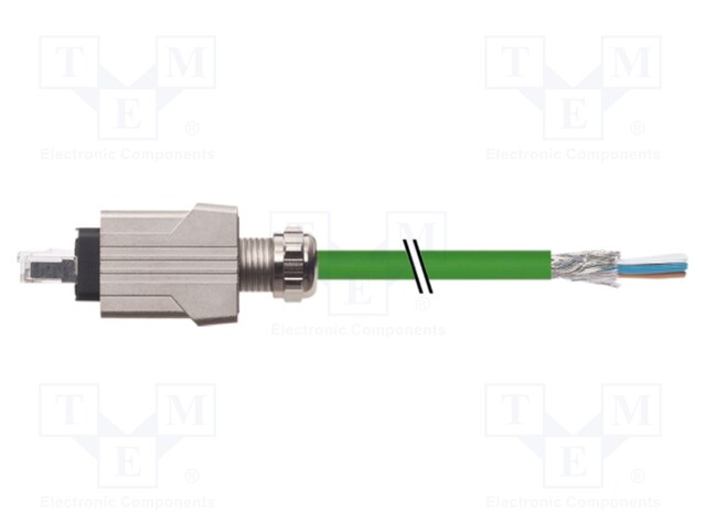 Connection lead; RJ45,male; IP65; 60VDC; 1.76A; 1.5m; Series: 7000