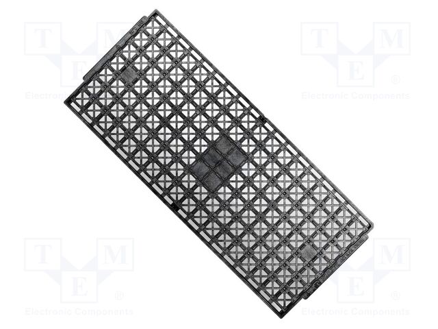 Electronic components tray; ESD; 15x15x1.36mm; black; BGA