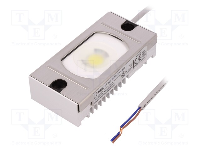 Industrial light; 4.6W; 24VDC; LED; IP69K; Mat: stainless steel