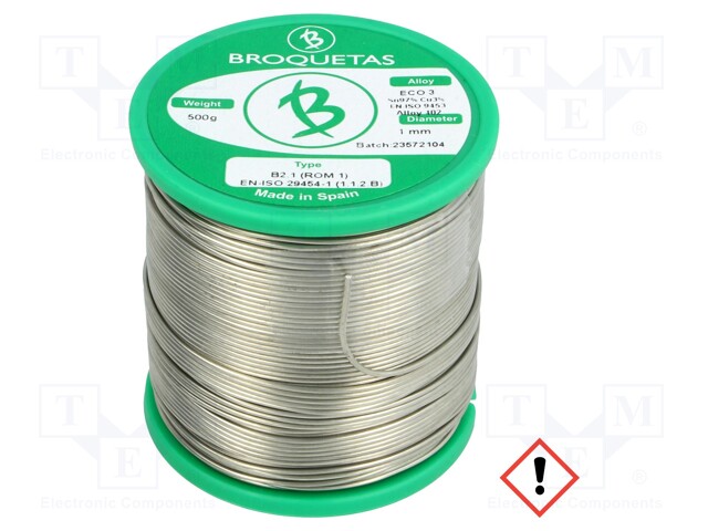 Soldering wire; Sn97Cu3; 1mm; 500g; lead free; Package: reel