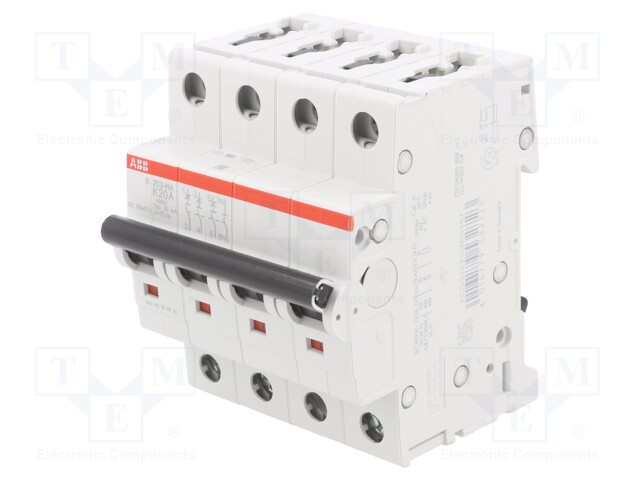 Circuit breaker; 230/400VAC; 20A; Poles: 3; DIN; Charact: K