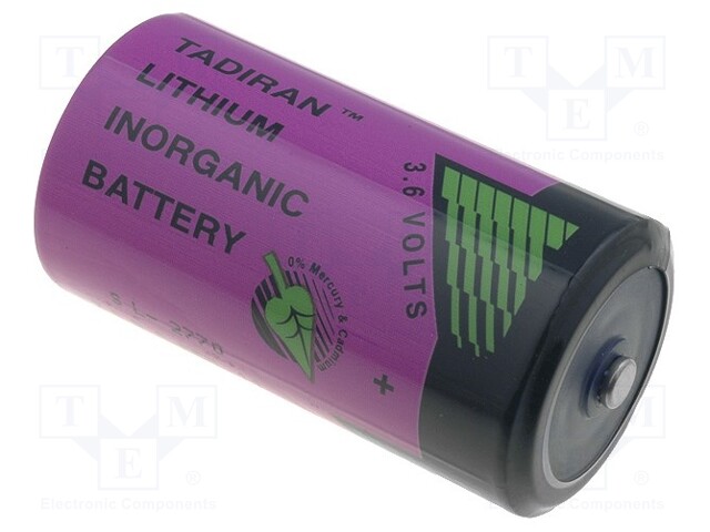 Battery: lithium (LTC); 3.6V; C; Ø26.2x50mm; 8500mAh