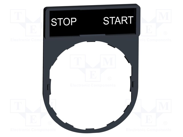 Legend Plate, Harmony Series Switches and Pilot Lights, STOP-START, 30 x 40 mm