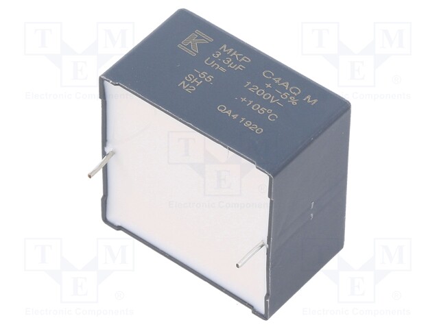 Capacitor: polypropylene; DC-Link; 3.3uF; ESR: 10.5mΩ; THT; ±5%