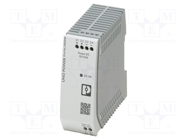 Power supply: switched-mode; Mounting: DIN; IP20