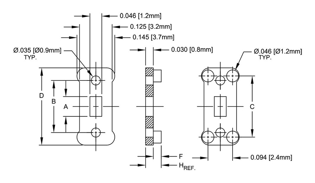 Insulating distance; polyamide 66; L: 1.5mm; natural; UL94V-2