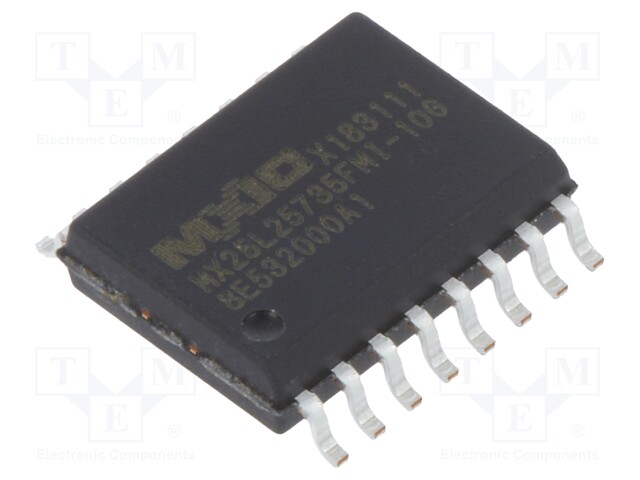 FLASH memory; NOR Flash; 512Mbit; SPI; 104MHz; 2.7÷3.6V; SOP16