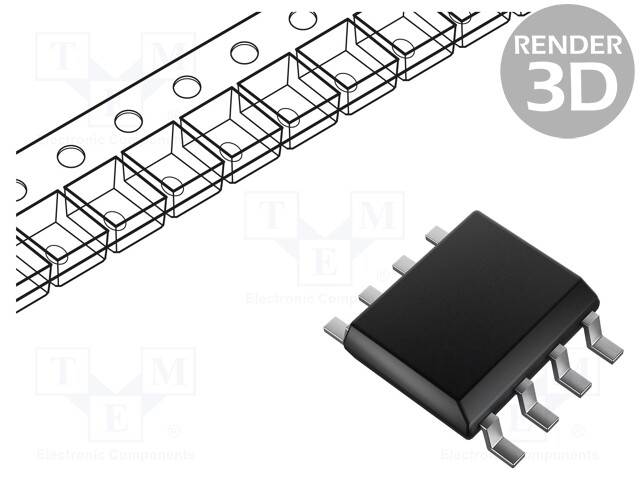 Current Sense Amplifier, 1 Amplifier, 25 µA, SOIC, 8 Pins, -40 °C, 125 °C