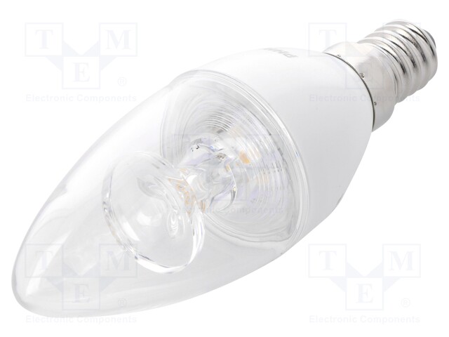 LED lamp; warm white; E14; 230VAC; 470lm; 5.5W; 2700K; CRImin: 80