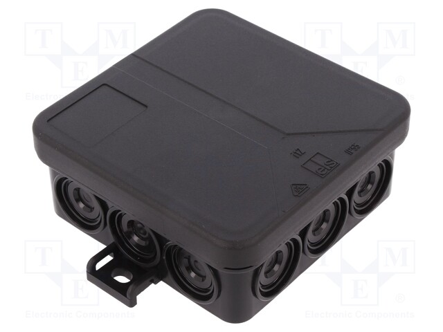 Enclosure: junction box; X: 85mm; Y: 85mm; Z: 37mm; polypropylene