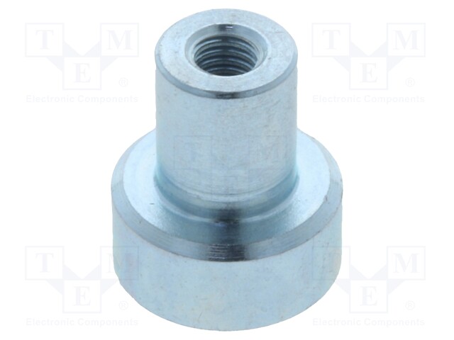 Magnet: permanent; neodymium; H: 4.5mm; 25N; Ø: 10mm; Thread len: 6mm