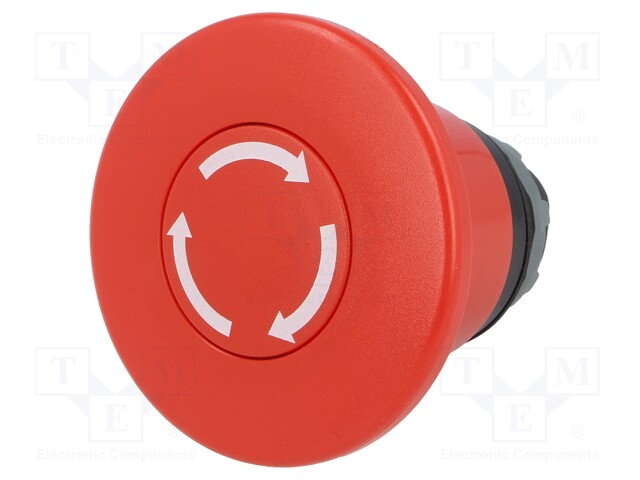 Switch: emergency stop; Stabl.pos: 2; 22mm; red; Illumin: none; IP66