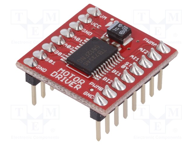 DC-motor driver; TB6612FNG; PWM,TTL; 1.2A; Uin mot: 0÷15V