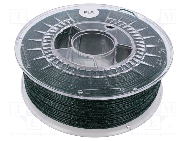 Filament: PLA; Ø: 1.75mm; green; 200÷235°C; 1kg