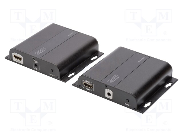 HDMI extender; HDCP 1.4,HDMI 1.4; black; Enclos.mat: metal; 120m