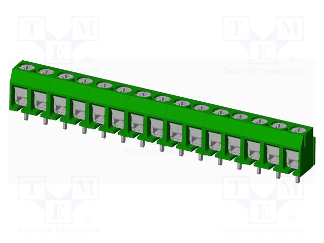 Connector: PCB terminal block; terminal; Plating: tinned; on PCBs