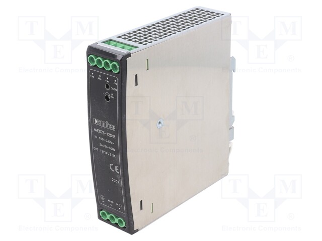 Power supply: switched-mode; 75W; 12VDC; 6.3A; 85÷264VAC; 370g