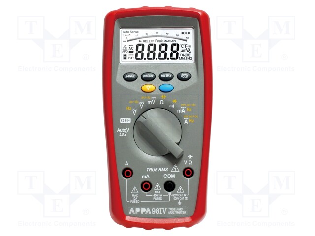 Digital multimeter; LED (6000),with a backlit; VDC: 0,06÷1000V