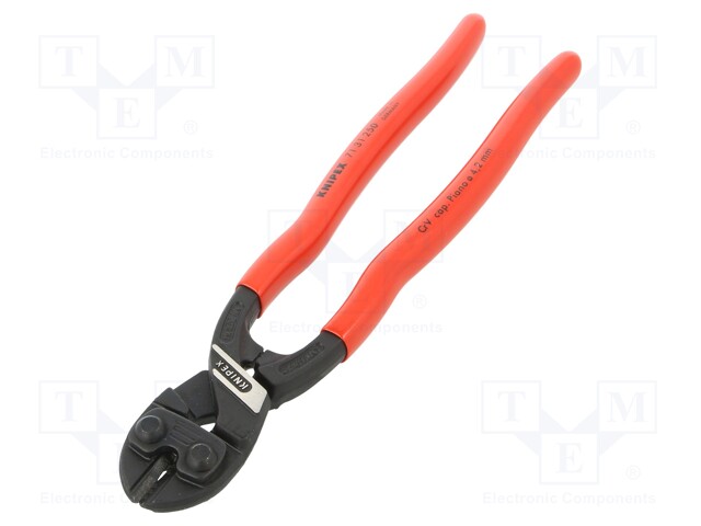 Pliers; cutting; blackened tool,plastic handle; CoBolt®