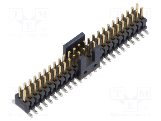 Connector: pin strips; male; PIN: 50; 1.27mm; gold-plated; SMT; reel