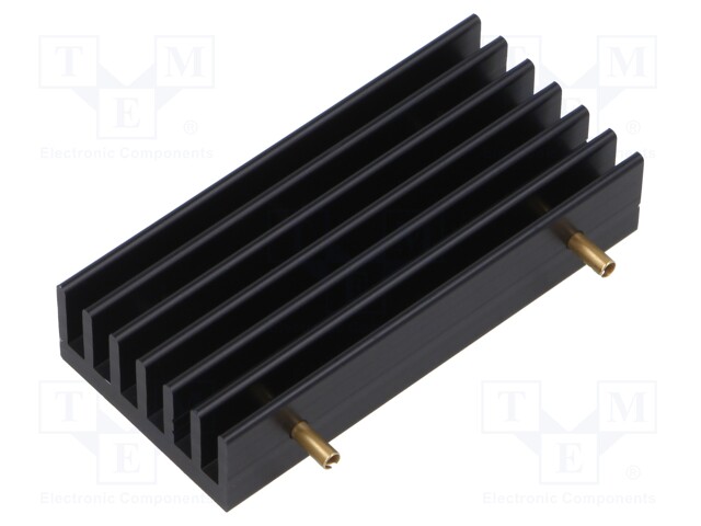 Heatsink: extruded; grilled; TO218,TO220,TO247,TO248,TO3P; black