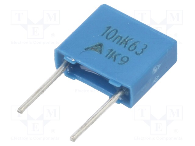 Capacitor: polyester; 10nF; 40VAC; 63VDC; Pitch: 5mm; ±10%