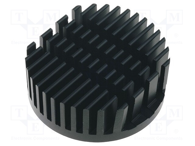 Heatsink; LED; Ø: 45.7mm; H: 16.5mm; 10.79K/W; Colour: black