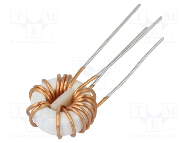 Inductor: wire; THT; 150uH; 2.5A; 10mΩ; 230VAC; 6x5mm; -20÷+50%