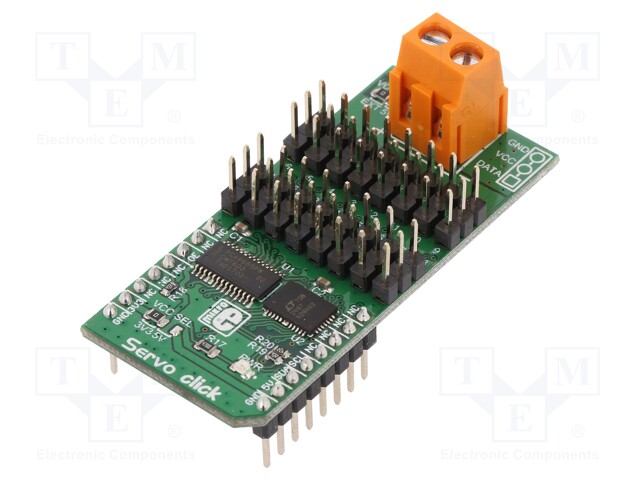 Click board; servo driver; GPIO,I2C; LTC2497,PCA9685; 3.3/5VDC