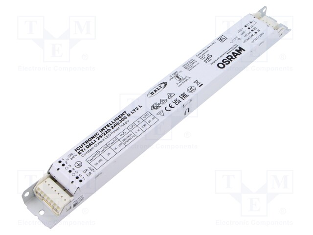 Power supply: switched-mode; LED; 25W; 54÷240VDC; 35÷300mA; IP20