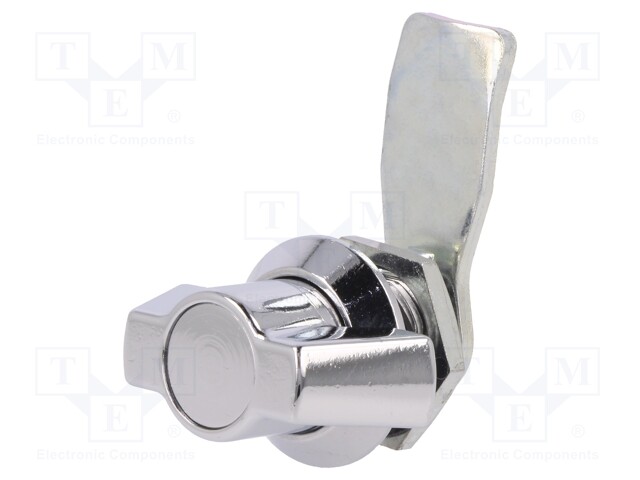 Lock; without cylinder; zinc and aluminium alloy; 18mm; chromium