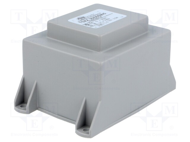 Transformer: encapsulated; 30VA; 230VAC; 12V; 2.5A; Mounting: PCB