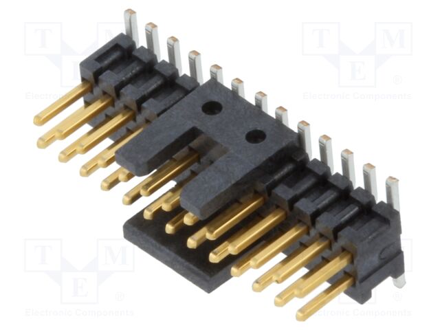 Connector: pin strips; male; PIN: 26; 1.27mm; gold-plated; SMT; reel