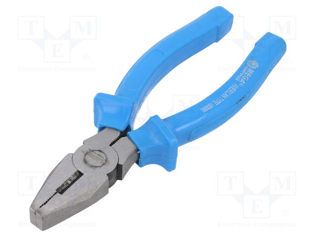 Pliers; for gripping and cutting,universal; PVC coated handles